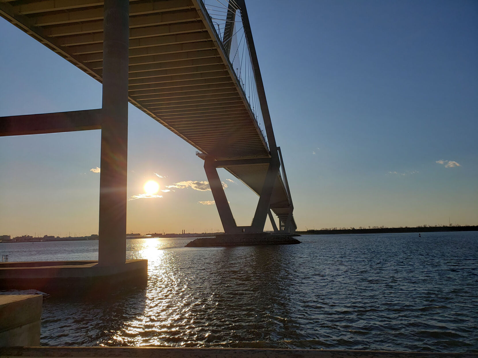 Sunset view from Mount Pleasant Pier